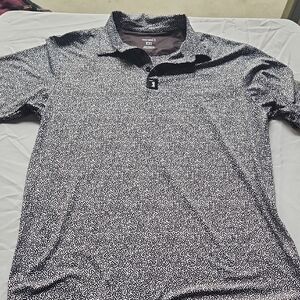 Bogeybros Elegant Black and White Golf Polo Shirt